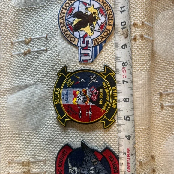 Military Themed Embroidered Patches - Picture 1 of 4